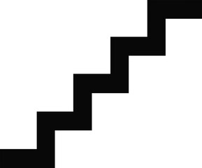 Black vector design, stairs, development image