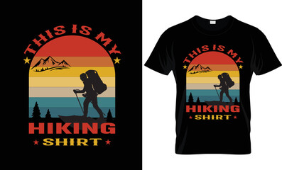 I will do awesome hiking t shirt design