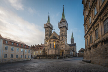 Fototapeta na wymiar Bamberg Cathedral of St Peter and St George - Bamberg, Bavaria, Germany