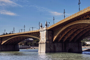 Bridge over the river in Budapest