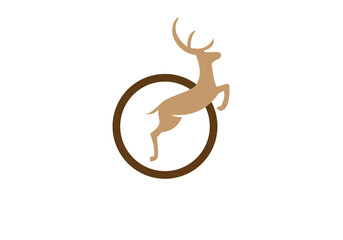 Naklejka premium this is a deer logo design for your business