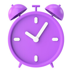 3D alarm clock. 3D illustration.