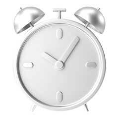 3D alarm clock. 3D illustration.