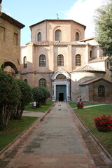 Fototapeta na wymiar Way to San Vitale church in Ravenna, Emilia Romagna Italy