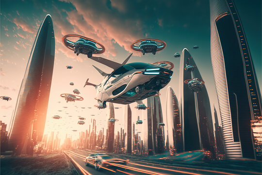 flying cars, with electric propulsion and ability to fly and drive on land.