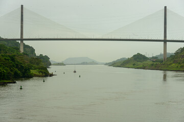 Centennial bridge spans the Panama canal