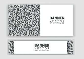 Vector abstract graphic design Banner. Vector horizontal banner template, abstract design.