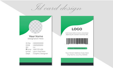 
Abstract design id cards template, Office id card template, Abstract id card template, company employee id card template, illustration with minimalist elements