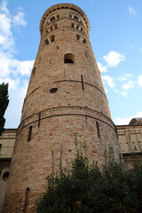 Campanile of Cathedral of the Resurrection of Our Lord Jesus Christ in Ravenna, Emilia Romagna Italy