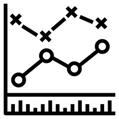 Black and white icons set