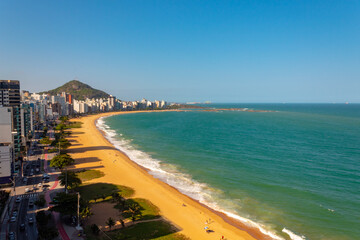 perspectiva da  praia da costa, Itaparica, Vila Velha, Vitória, Espirito Santo, Brasil