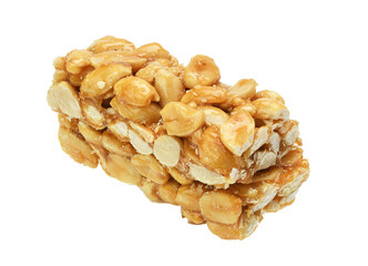 Peanut kozinak on a white background.The Traditional Sweetness of Southwest Asia.