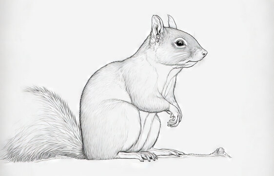 How to Draw a Squirrel From the Side View Tutorial  EasyDrawingTips