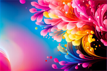 Beautiful and elegant background with flowers, colorful