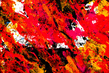 Abstract colorful paint grunge background. Modern colorful painting.