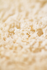 Wheat bread pulp. Macro background. 