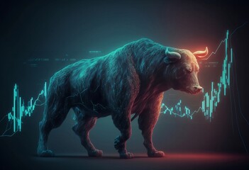Bull Market: Stock Bull Symbolizes Rising Prices