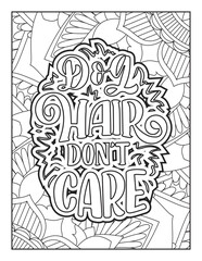 Fototapeta na wymiar Quotes coloring page, Inspirational quotes, Quotes, positive quotes, Typography quotes
