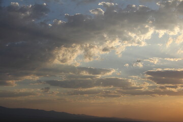 sunset in the clouds