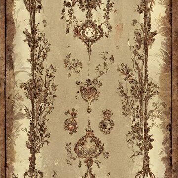 Regency Era Texture Wallpaper Illustration 