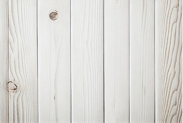 Obraz premium White Wooden texture Background with Natural Grain - Perfect for Text or Design Placement - Web Banner, Flat Lay, Wood,