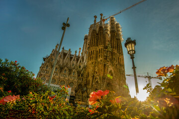 c Sagrada Familia - church (1882) in Barcelona - the famous architecture of the great  Gaudí