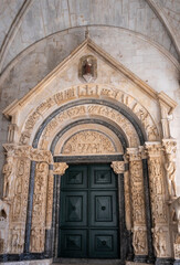 Radovan’s Magnificent Portal in St Lawrence Cathedral, Trogir, Croatia