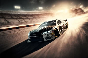 Foto op Plexiglas Auto NASCAR, Motorsports, Generative AI, Illustration