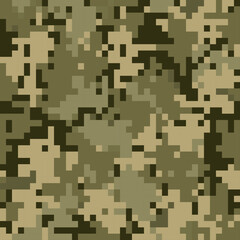 Camouflage military pixel