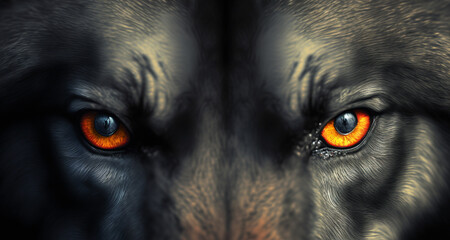 CloseUp of Wolf Eyes