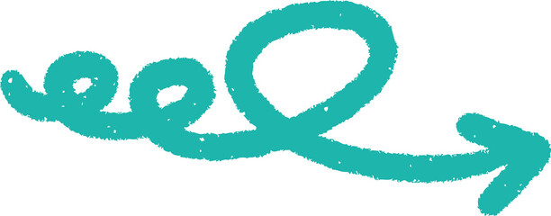 Arrow doodle element. Hand drawn