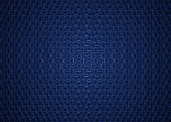 fabric and tile pattern made of dark blue 3d shapes, background wallpaper