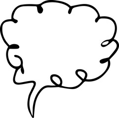 Speech Bubble hand drawn