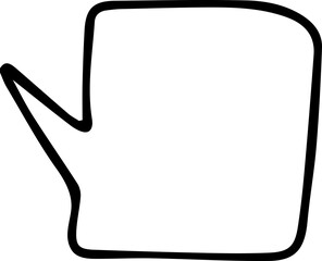 Obraz premium Speech Bubble hand drawn