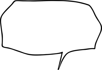 Speech Bubble hand drawn