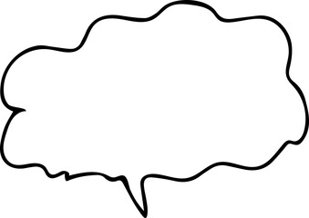 Speech Bubble hand drawn