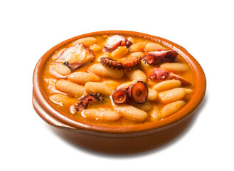 Alubias con pulpo