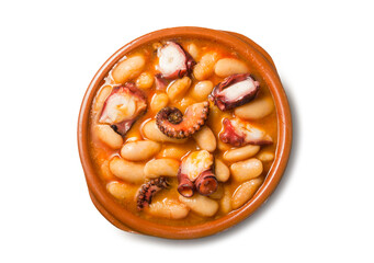 Alubias con pulpo