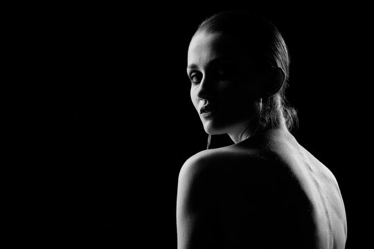 beautiful female silhouette