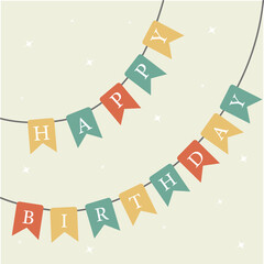  Ribbon Happy Birthday card