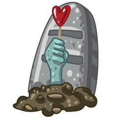 Creepy Valentine clipart, Spooky Valentine, Pastel Goth digital stickers, Alternative Valentine day vector EPS10