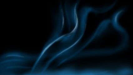Smoke effect on black background.