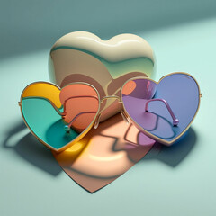 Heart Sunglasses, Generative AI, Generative, AI