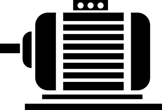 Motor vector icon, engine symbol trendy style on white background..eps