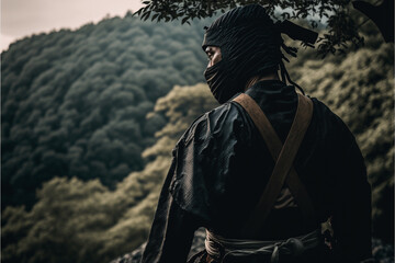 Samurai traditional clothing, culture, background, generative ai