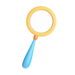 Magnifying Glass 3d Illustration