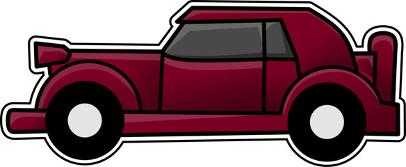 classic car icon flat design for automotive theme