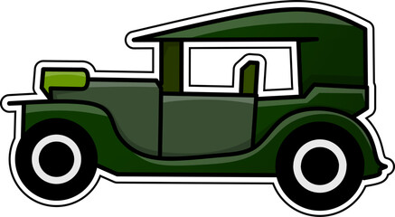 classic car icon flat design for automotive theme