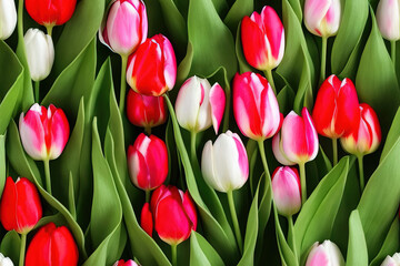 colorful tulips