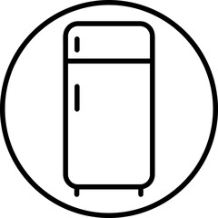 Fridge vector icon, refrigerator symbol. trendy style illustration on white background..eps